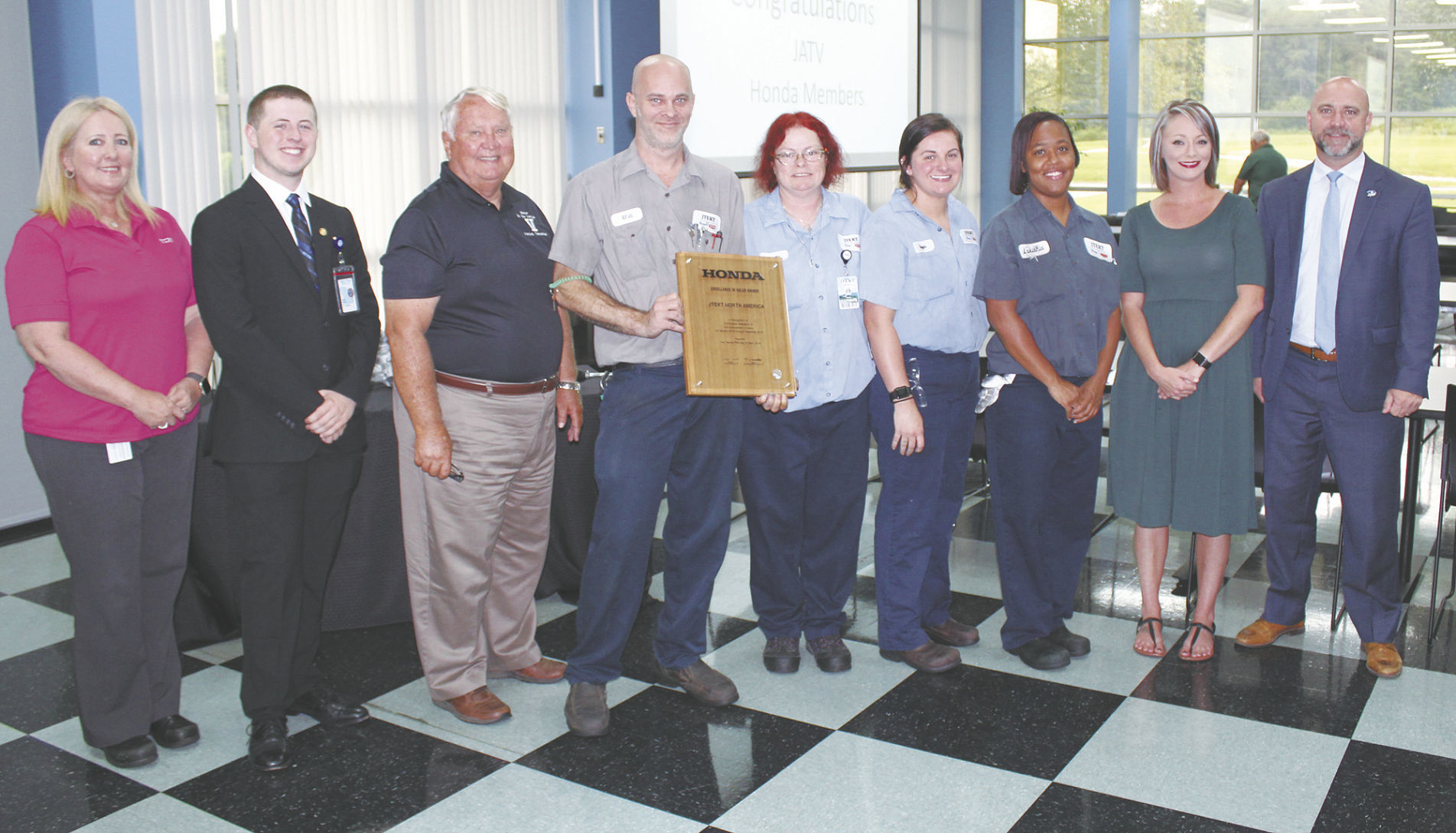JTEKT wins award from Honda